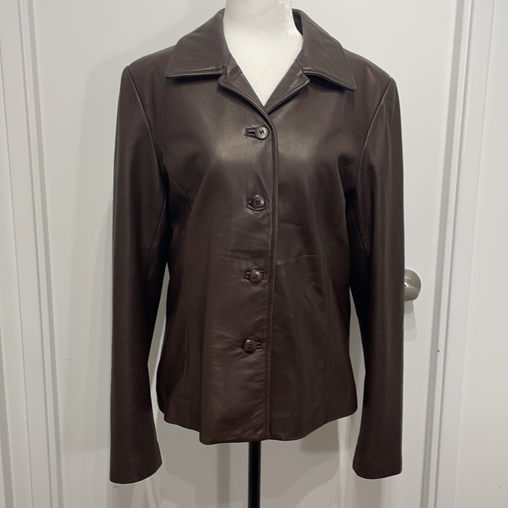 DANIER Leather Jacket size L.    $50